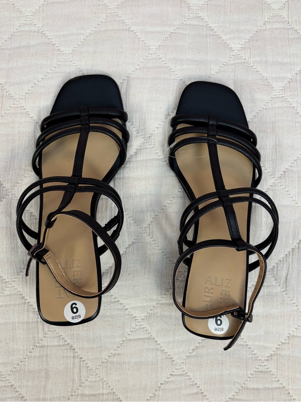 NWOT Naturalizer Black Strappy Heels Sz 9 | Naturalizer Women Heels - - Picture 5 of 8